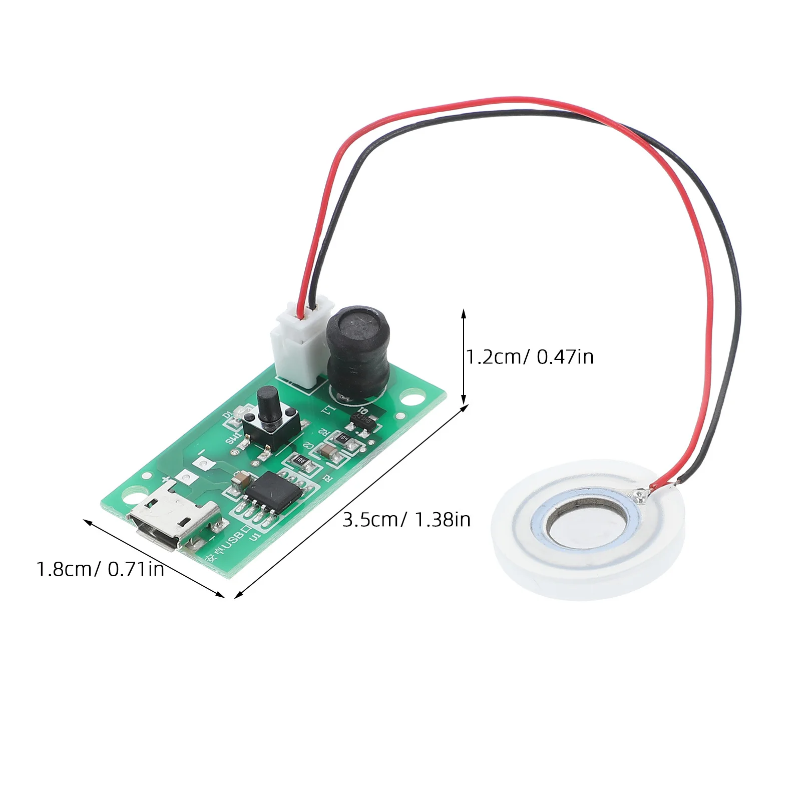 5set Usb Mini Atomizer Spray Module Circuit Board Atomization Plate Kit For Diy Humidifier Projects Home Office Travel Portable
