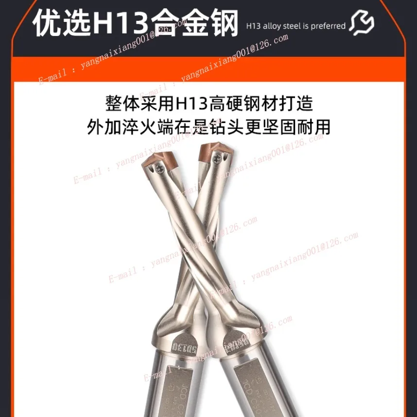 JCD Series Drill JCD C20-100-3D Violent Drill 3D 5D 8D CNC Lathe Tool High Speed Deep Hole Drill Part