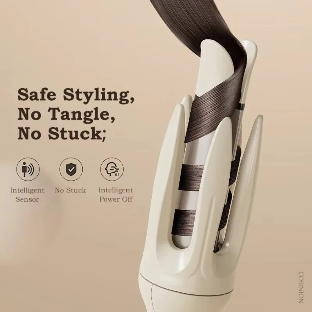 

28mm Barrel Automatic Hair Curler Ceramic Coating Anti-Tangle Design Electric Curling Stick Negative Ions Technology
