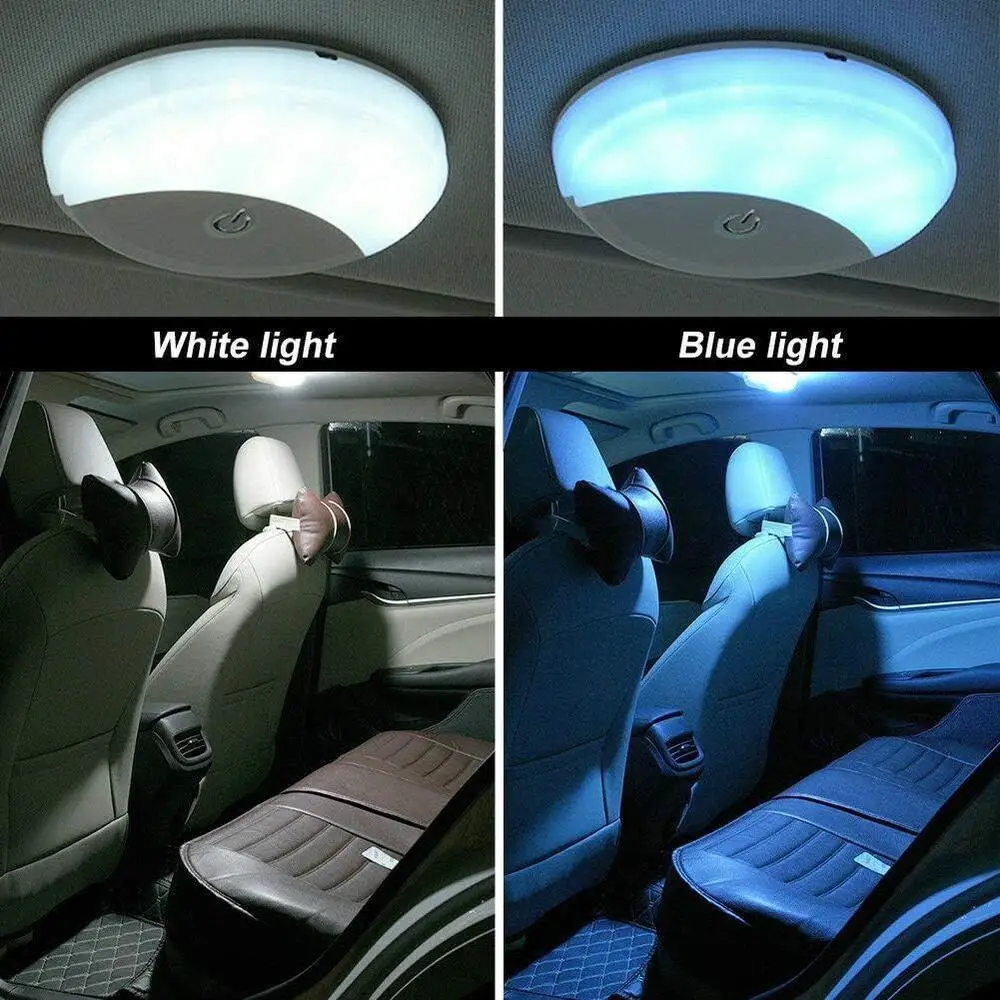 Car Interior Light with Magnetic Base LED Ceiling Roof Lamp Dome Light Motor Homes Trucks Caravans Buses Boats Reading Light