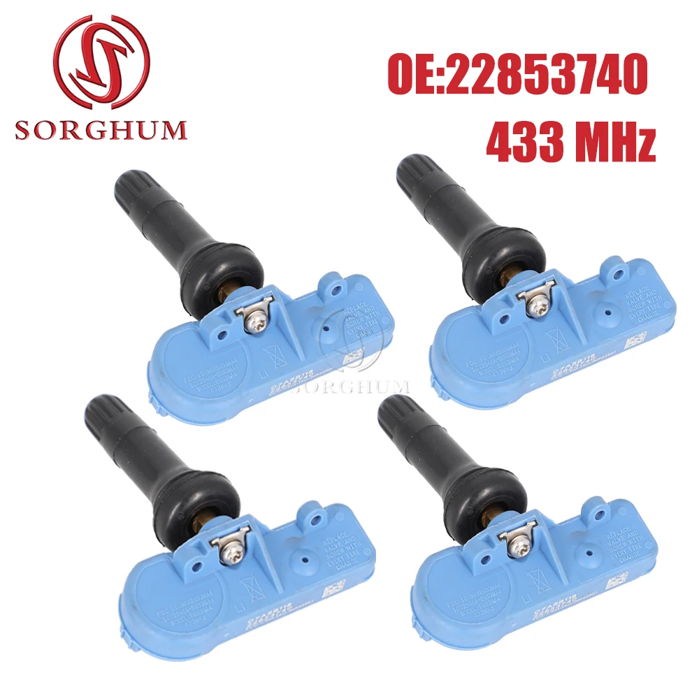 SORGHUM 1/4Pcs Tire Pressure Sensor 20922901 13581561 For Cadillac Escalade Chevrolet Cruze Malibu GMC Yukon Opel TPMS 433MHZ