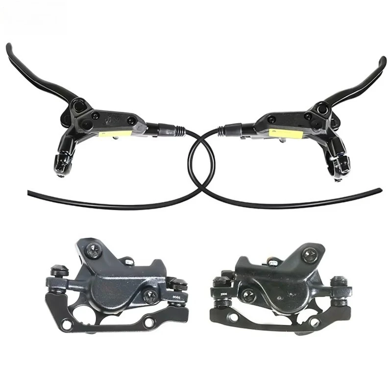 QM V20 Electric Bike Parts Full Set Hydraulic Brake Caliper Brakes Cable Accessories Right Left Electric Bicycle Part
