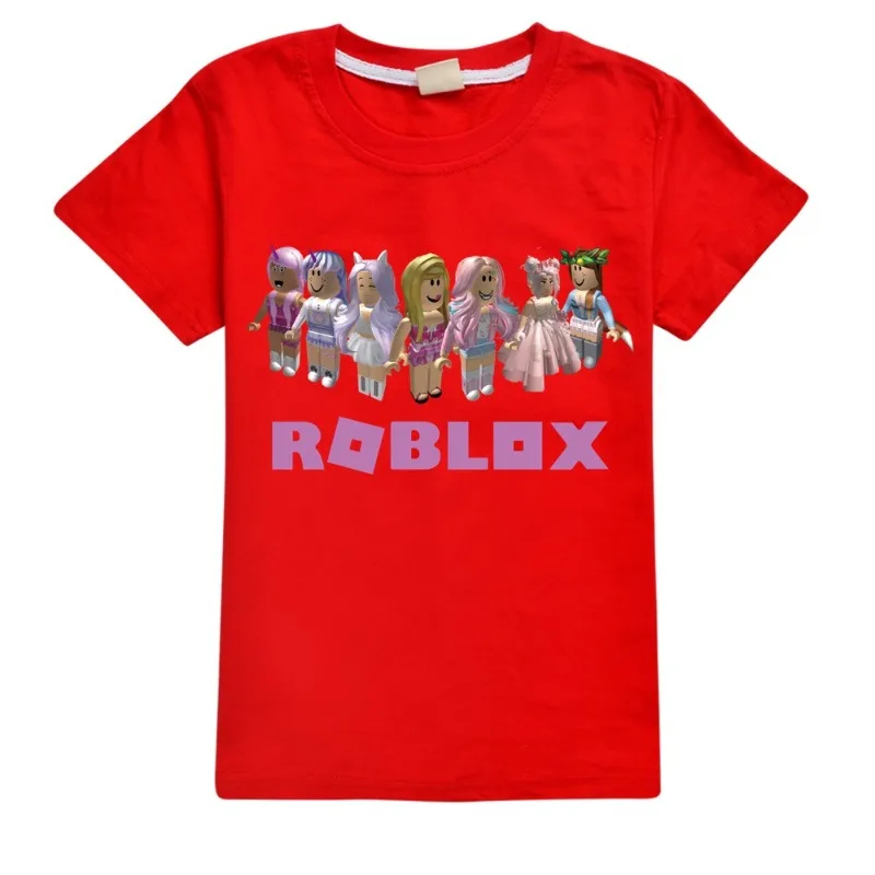 الصيف شعبية Roblox الطفل تي شيرت صبي فتاة طباعة الكرتون الترفيه قصيرة الأكمام قمم تي شيرت مضحك المتضخم الطفل القماش هدية
