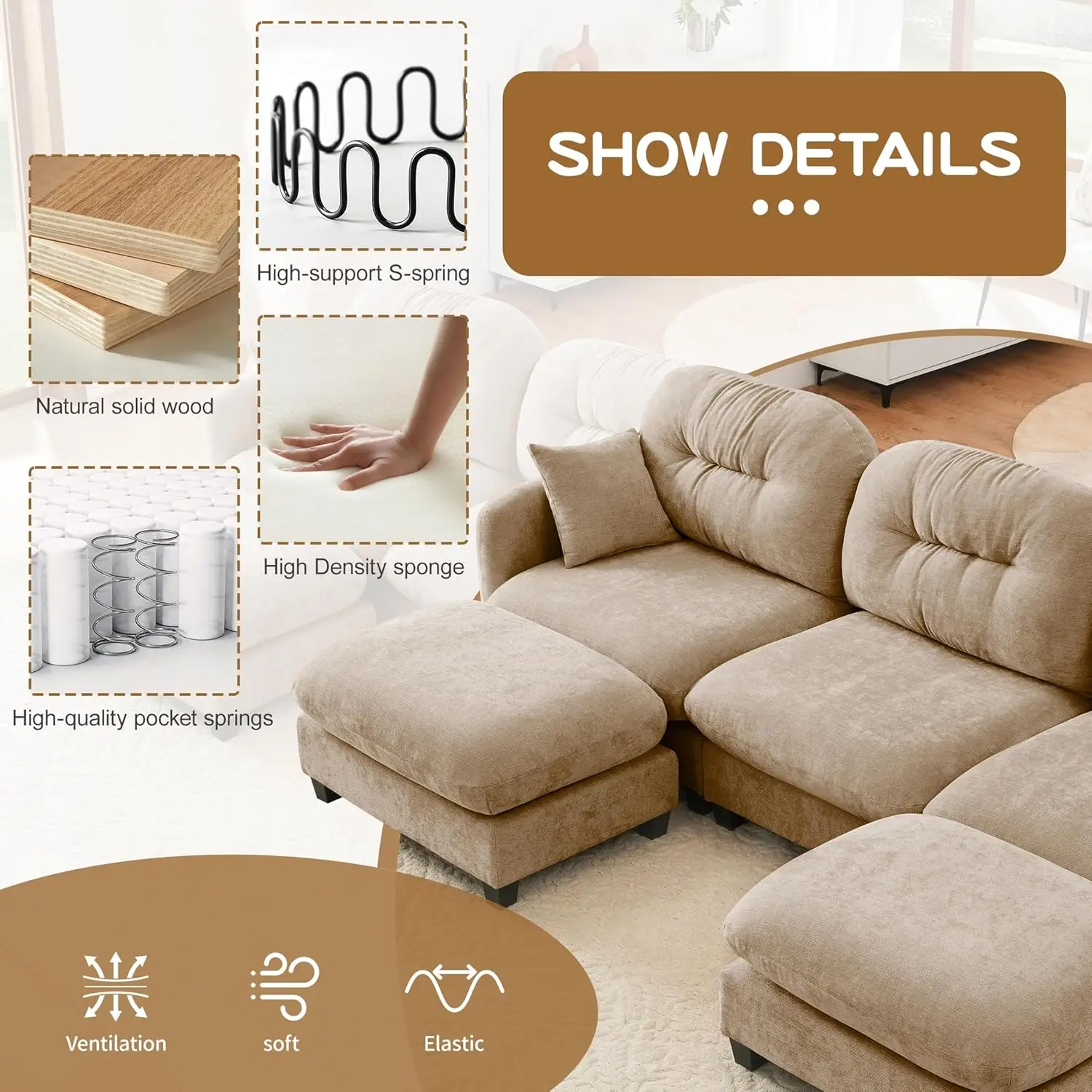 Thumbnail 4 - #18 Modular Sectional Sofas Sale