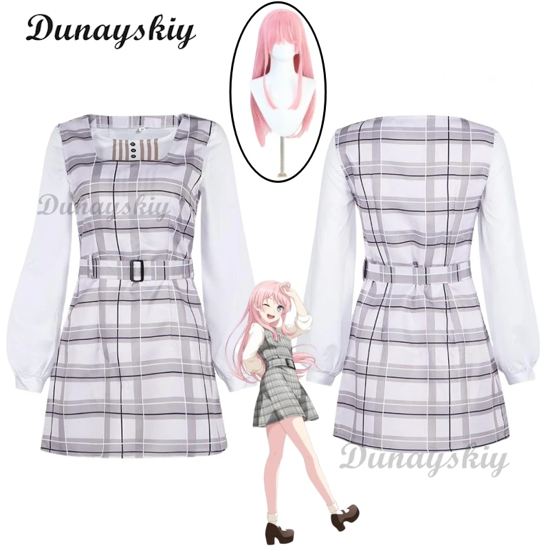 

Chihaya Anon Lolita Dress Daily Kawaii Outfit Cosplay Anime BanG Dream It's MyGO Cosplay Inspired Casual for Women Girl