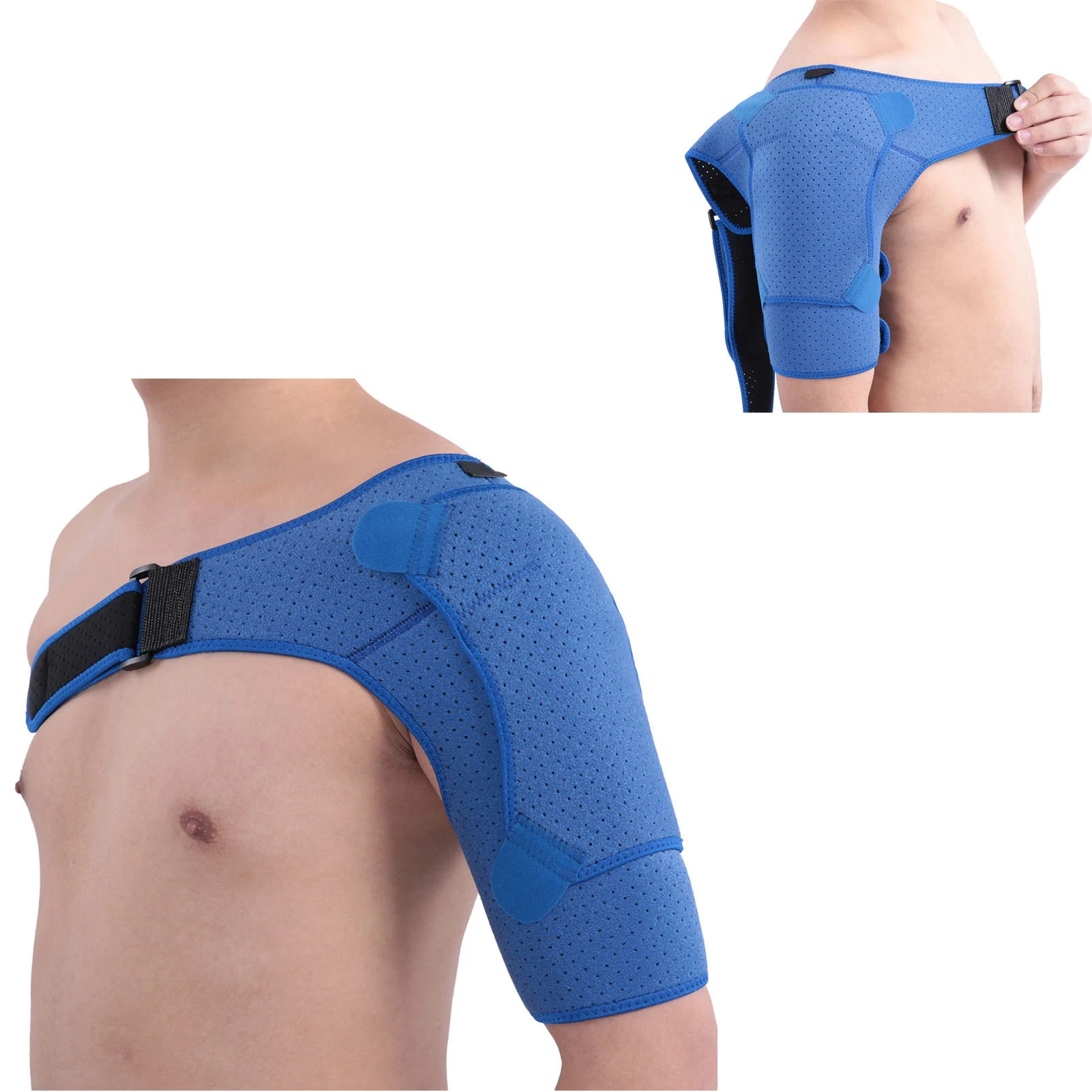 Adjustable Compression Shoulder Braces For Injuries Tendonitis Torn Rotated Cuffs Bursitis Joint Pain Relief Arthritis