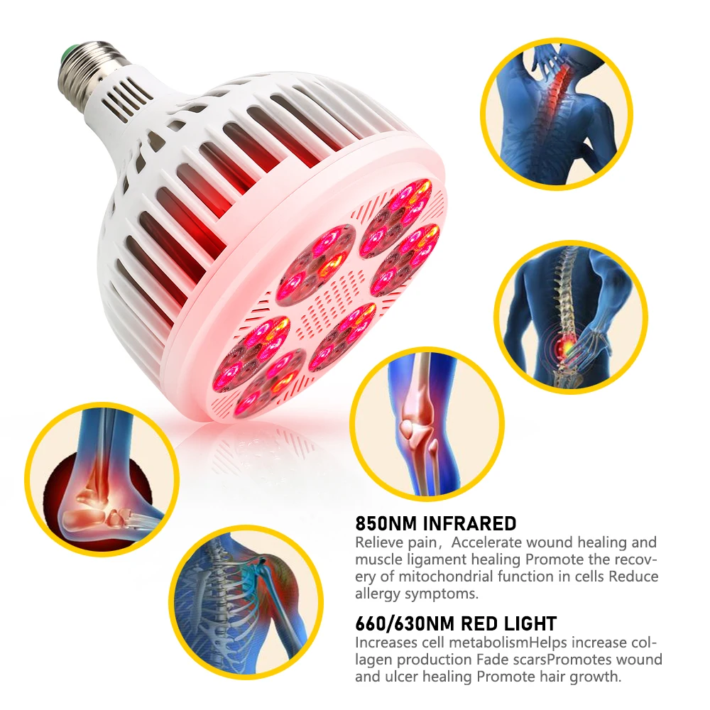 

Red therapy lamp 630nm 660nm and 850nm