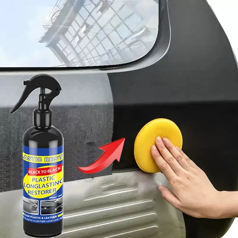 Car Plastic Restorer Coating Agent Auto Plastic Rubber Exterior Repair Clean Refresh Restoration Agent Black Shine Seal Brighten