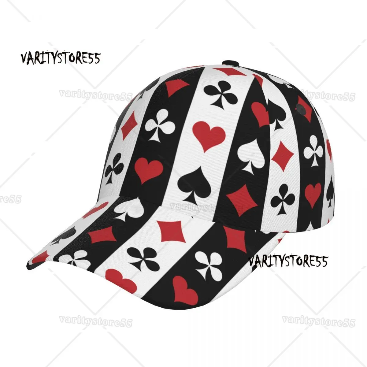 

Poker Red Black Outdoor Sport Caps Baseball Hat Men Women Visor Cap Cap Street Hip Hop Caps Golf Hat Men