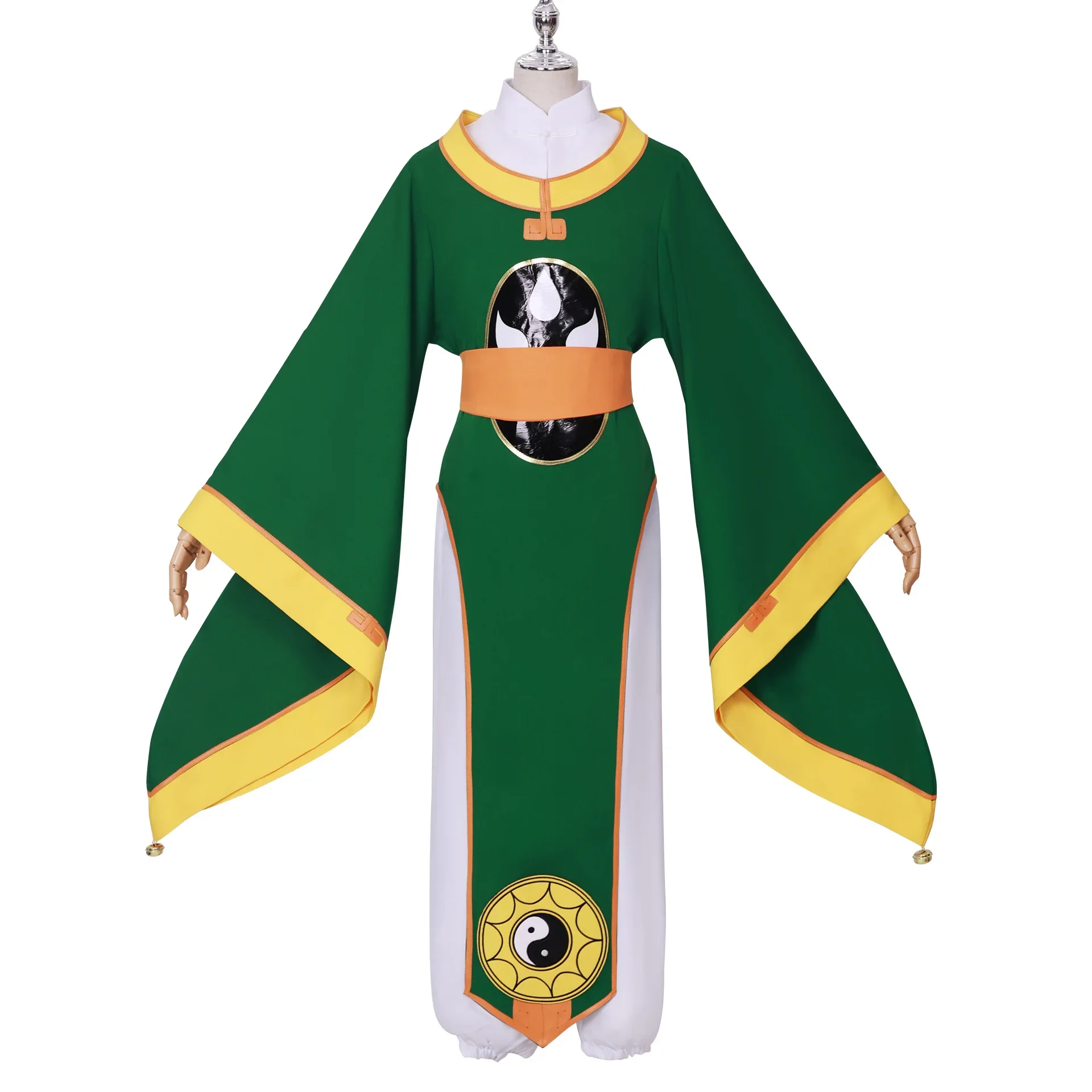 Disfraz de Anime Sakura Cardcaptor Li Syaoran para hombres, ropa de Cosplay, vestido de batalla de sacerdote taoísta, trajes de juego de rol para fiesta de Halloween