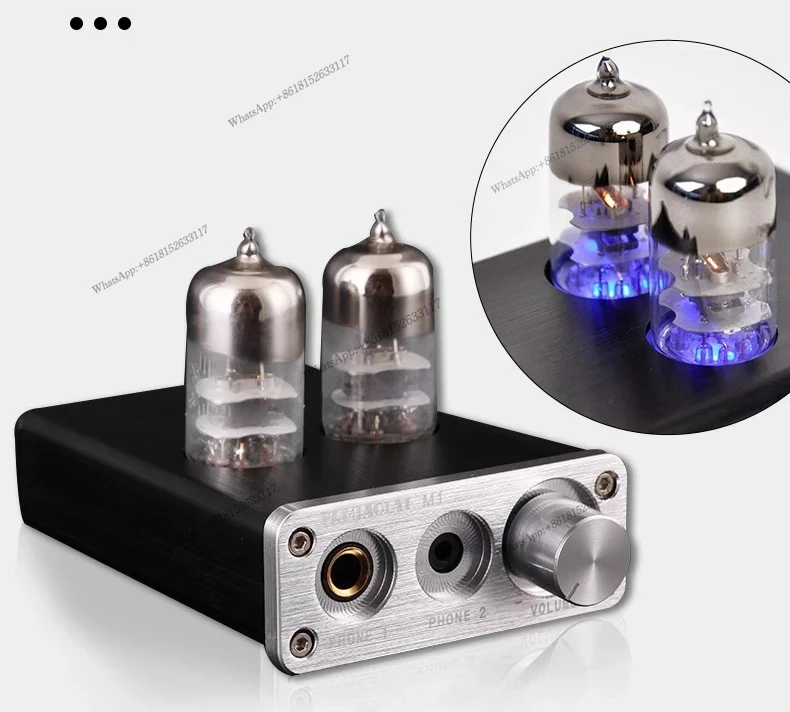 الإلكترونية أنبوب مضخم ضوت سماعات الأذن USB كارت الصوت 2704/7022 USB رقاقة لاختيار 6J9-J فراغ أنبوب HiFi مضخم ضوت سماعات الأذن