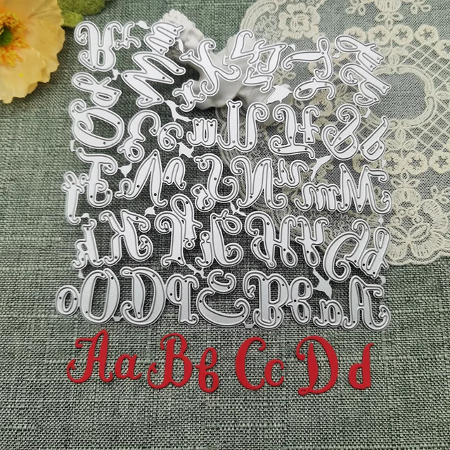 Alphabet Letter Craft Me Wycinanie matryc do albumu DIY 3D Scrapbook Album Papierowe karty Dekoracyjne rękodzieło Wycinanie matryc Wytłaczanie Nóż Forma