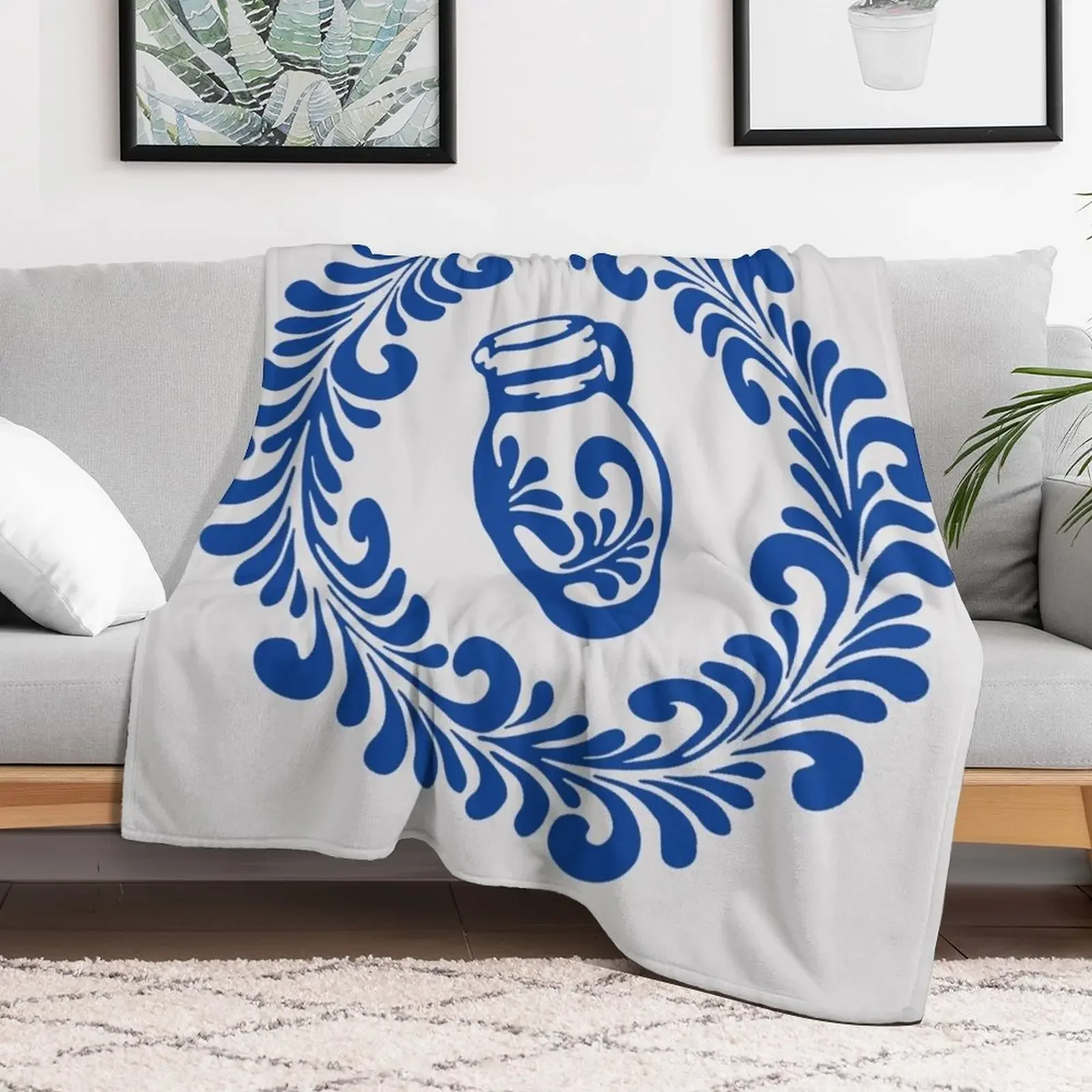 Spruce wreath with Bembel tendril swing Throw Blanket Bed Blankets For Sofas Large Blankets