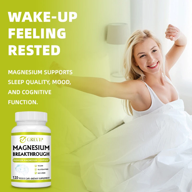 Magnesium Breakthrough - 7 Forms of Magnesium - Natural Sleep and Brain Supplement, Supports Muscle, Joint and Heart Health