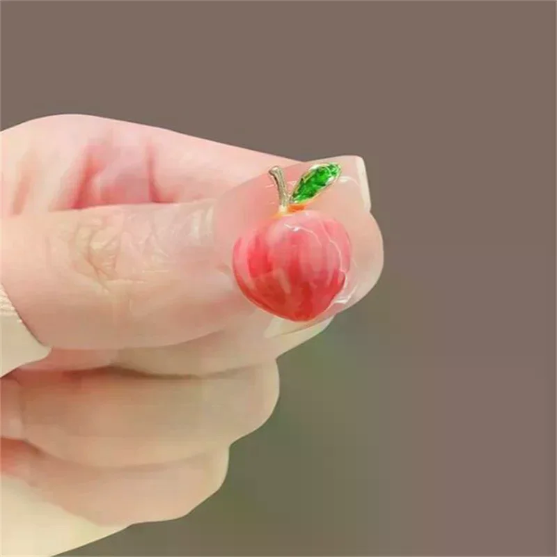 Peach Fidget Keychain, Cartoon Fruit Pendant Stress Relief Toy, Cute Backpack Decoration Kids Gift 2026