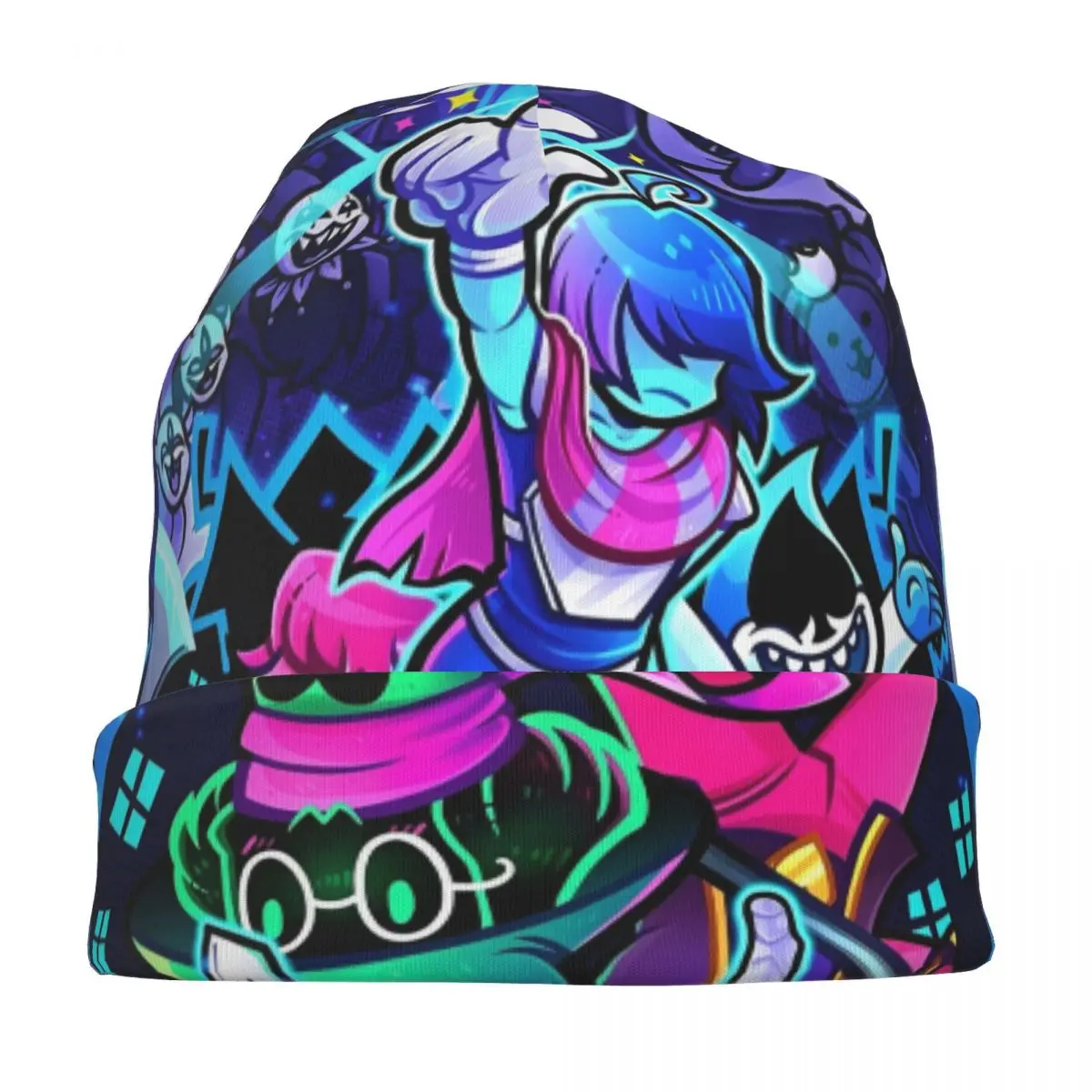 Deltarune Skullies Beanies Hat Adventure Video Game Fashion Unisex Outdoor Caps Warm Thermal Elastic Bonnet