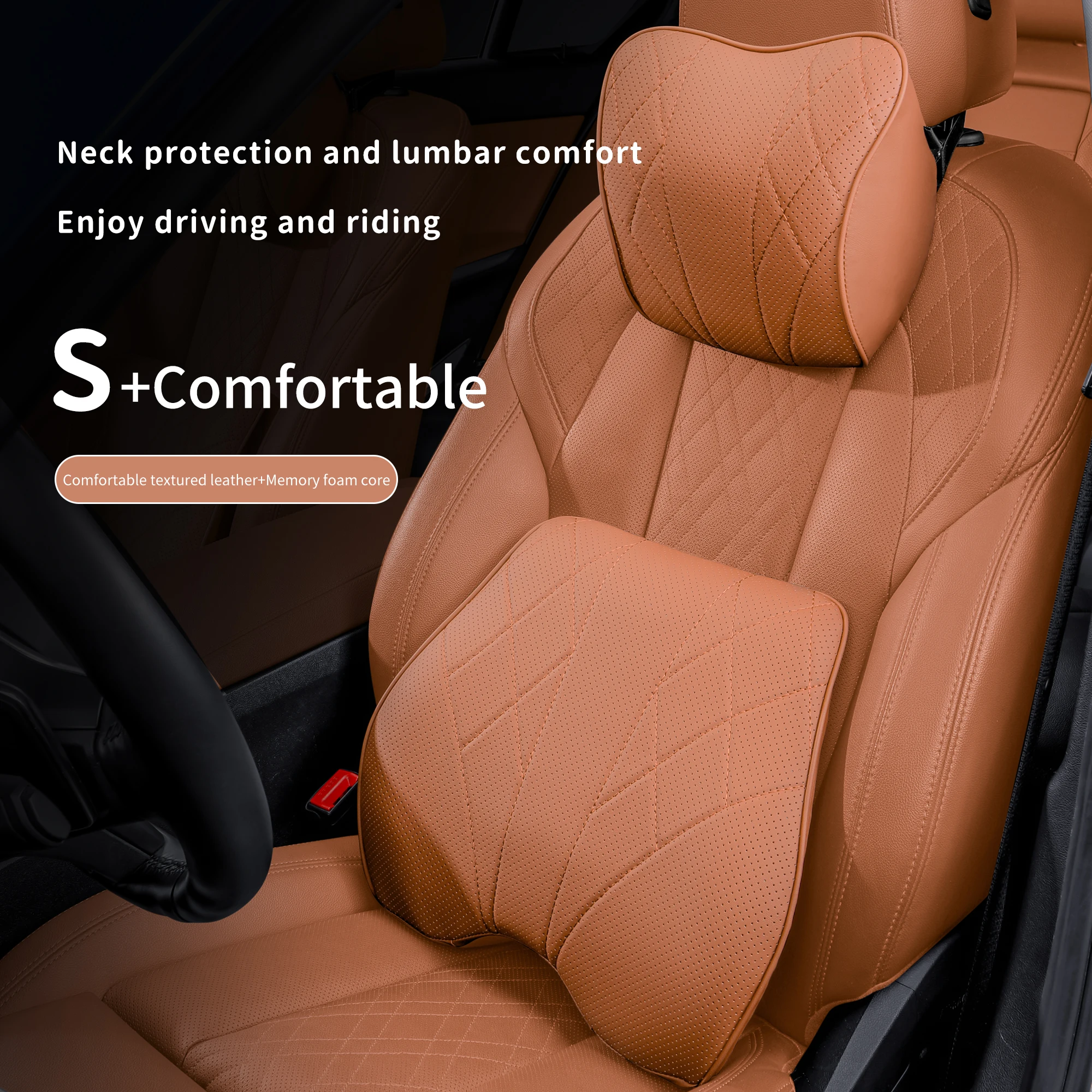 Car Seat Headrest, High-end Luxury, Suitable for Renault Megane 3 2 4 Clio 4 5 Captur Traffic Scenc 2 , Interior Accessories