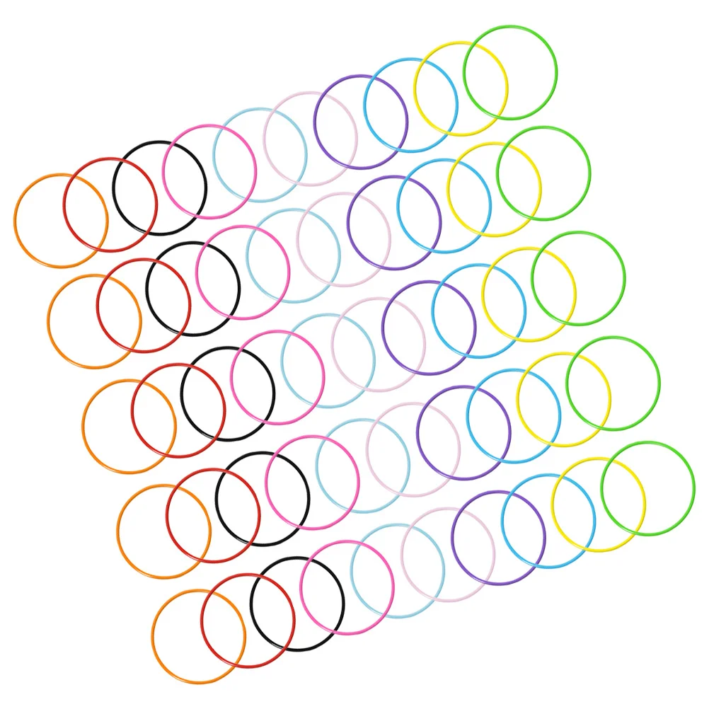 

25Pcs Silicone Colored Jelly Bracelets Women Elastic Hair Ties for Neon 80s 90s Accessories Party Favors