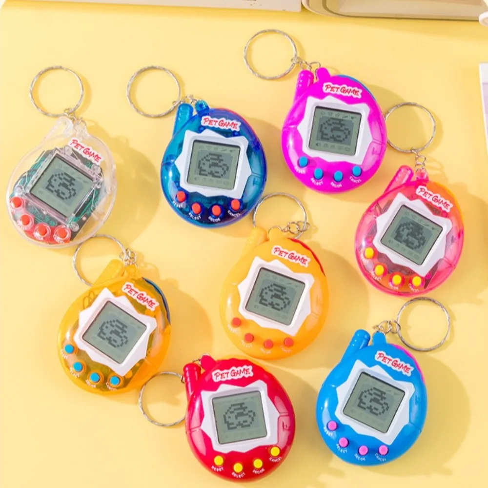 1pc transparente eletrônico animais de estimação nostálgico 168 animais de estimação em um virtual cyber digital nostálgico brinquedos engraçados pixel engraçado jogar