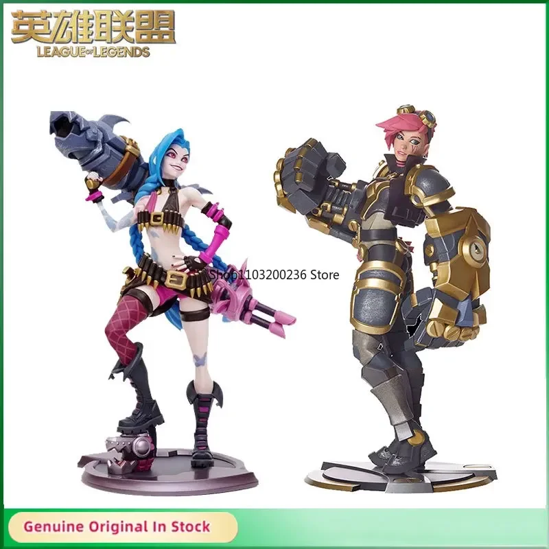 

Original LOL League of Legends Jinx&Vi/The Piltover Enforcer Game Dramatist Statues Action Figure Ornaments Model Toys Gifts