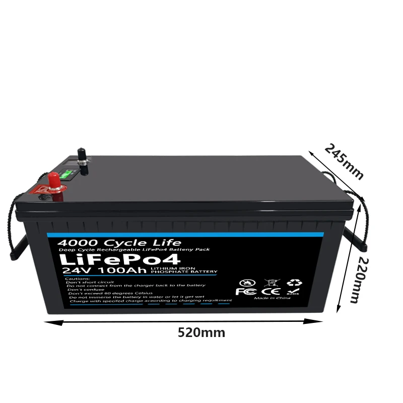 24V 100ah Lifepo4 Lithium Ijzerfosfaat Batterij Voor Het Vervangen Van De Meeste Back-Up Power Home Energie-Opslag