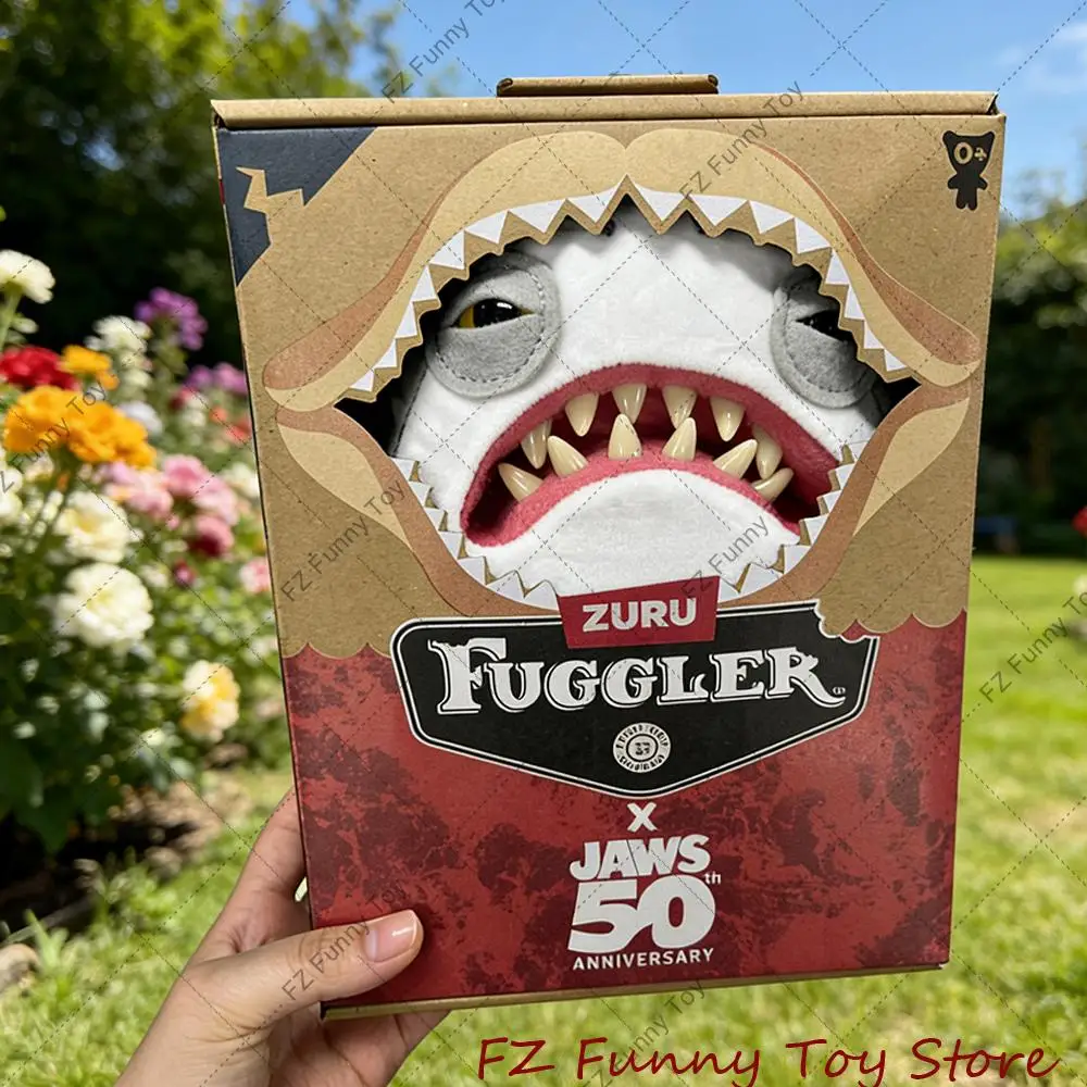 Fuggler Monster avec mâchoires 50e anniversaire peluche jouet Original requin mâchoires co-marqué Souvenir peluche poupée pour cadeaux d'anniversaire