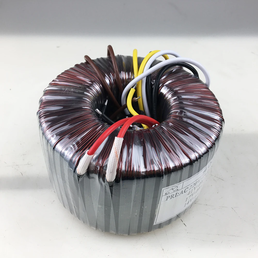 400W toroidal transformer 220V to dual 41 dual 17V single 14V single phase isolation   Pure copper power supply