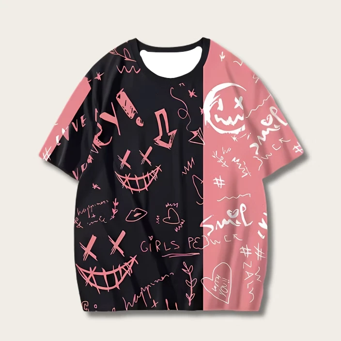 الأكثر عصرية في عام 2025: تيشيرتات مطبوعة عالية الجودة وثلاثية الأبعاد مع أنماط غريبة، رائعة جدًا X13