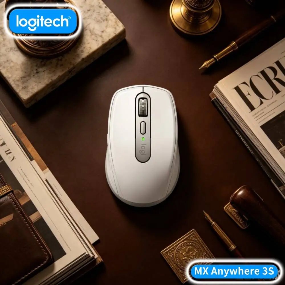 Productivity MX Anywhere 3S - 8K DPI, MagSpeed Wheel, 3-Device Connect, Perfect for Toy Marketing Plan & Daily Task