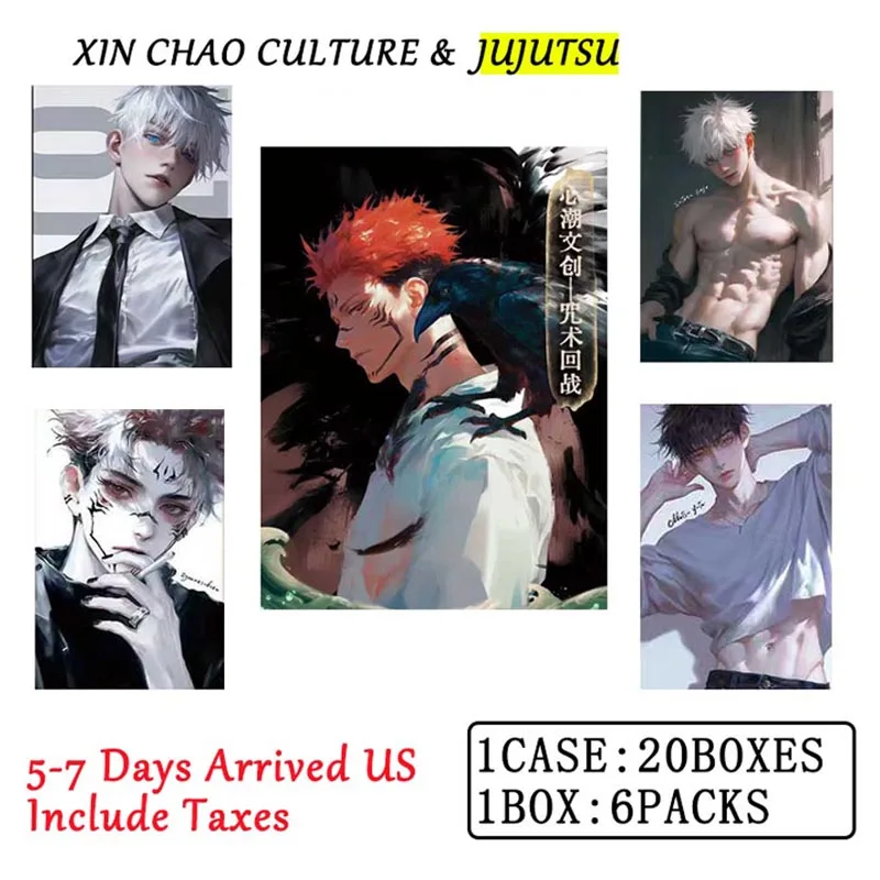 

2025 Wholesales Jujutsu Kaisen Collection Cards Booster A6 Acrylic Male God Goddesses Abs Nude Breast Tcg Anime Christmas Gift