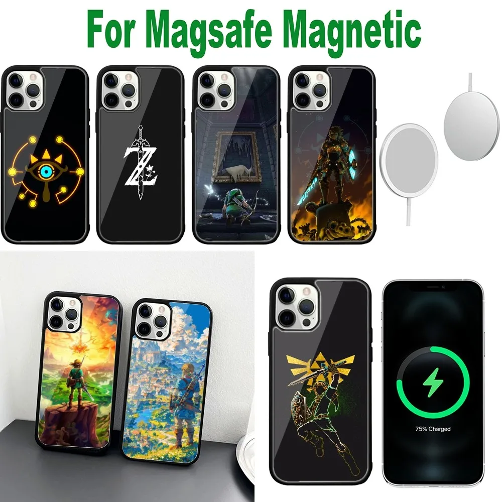 

breath of the wild Phone Case For iPhone 16,15,14,13,12,11,Plus,Pro,Max,Mini L-Legend Z-Zelda Magsafe Magnetic Wireless Charging