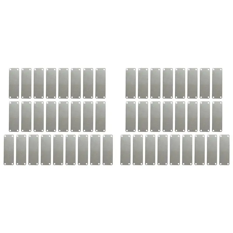 

Набор из 50 заготовок для гравировки ABUL-50: прямоугольные стальные таблички для штамповки с 4 отверстиями, 1x3 дюйма