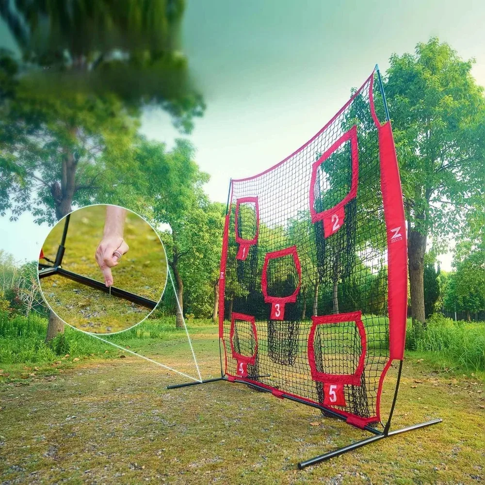 サッカートレーニングネット、サッカースローイングリバウンド練習ネット子供と大人のためのポータブルスポーツ用品シュートとパス