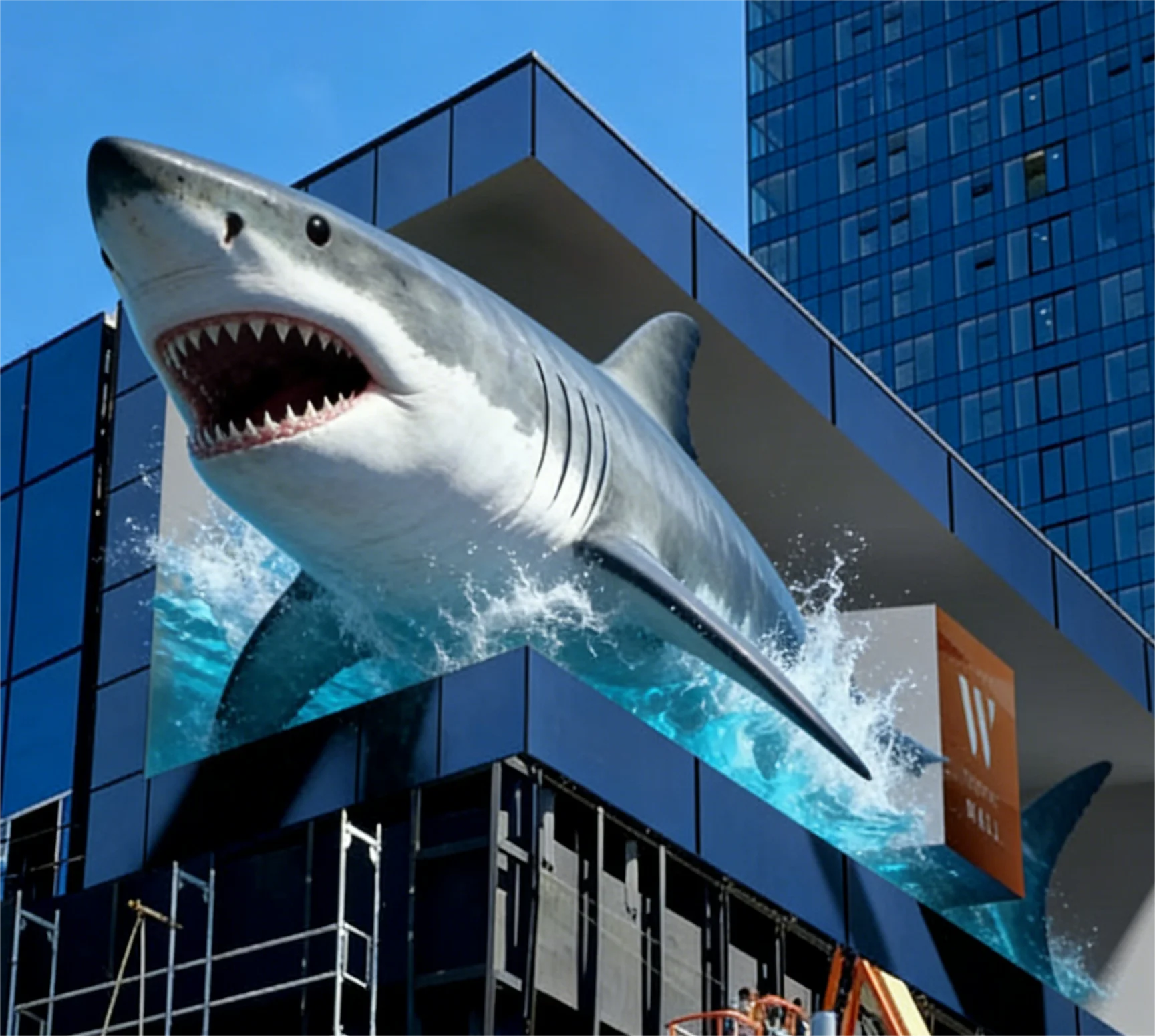3d Naked Eye Waterproof LED Display Screen Energy Saving Outdoor Full Color LED Video Wall Panel For Shop Store Advertising