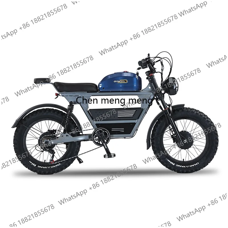 20 Inch High Power 48v 2000w Dual Motor Ebike Long Range Adults E Fast Fat Tire Bike Electric Sport Mountain Dirt Bicy
