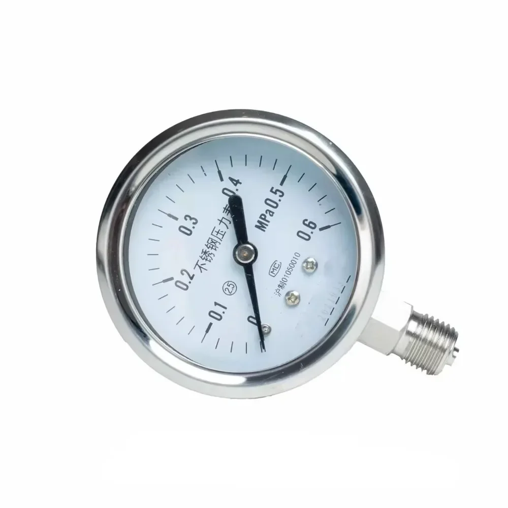 304SS Shock resistant pressure gauge steam  range selectable 4inch