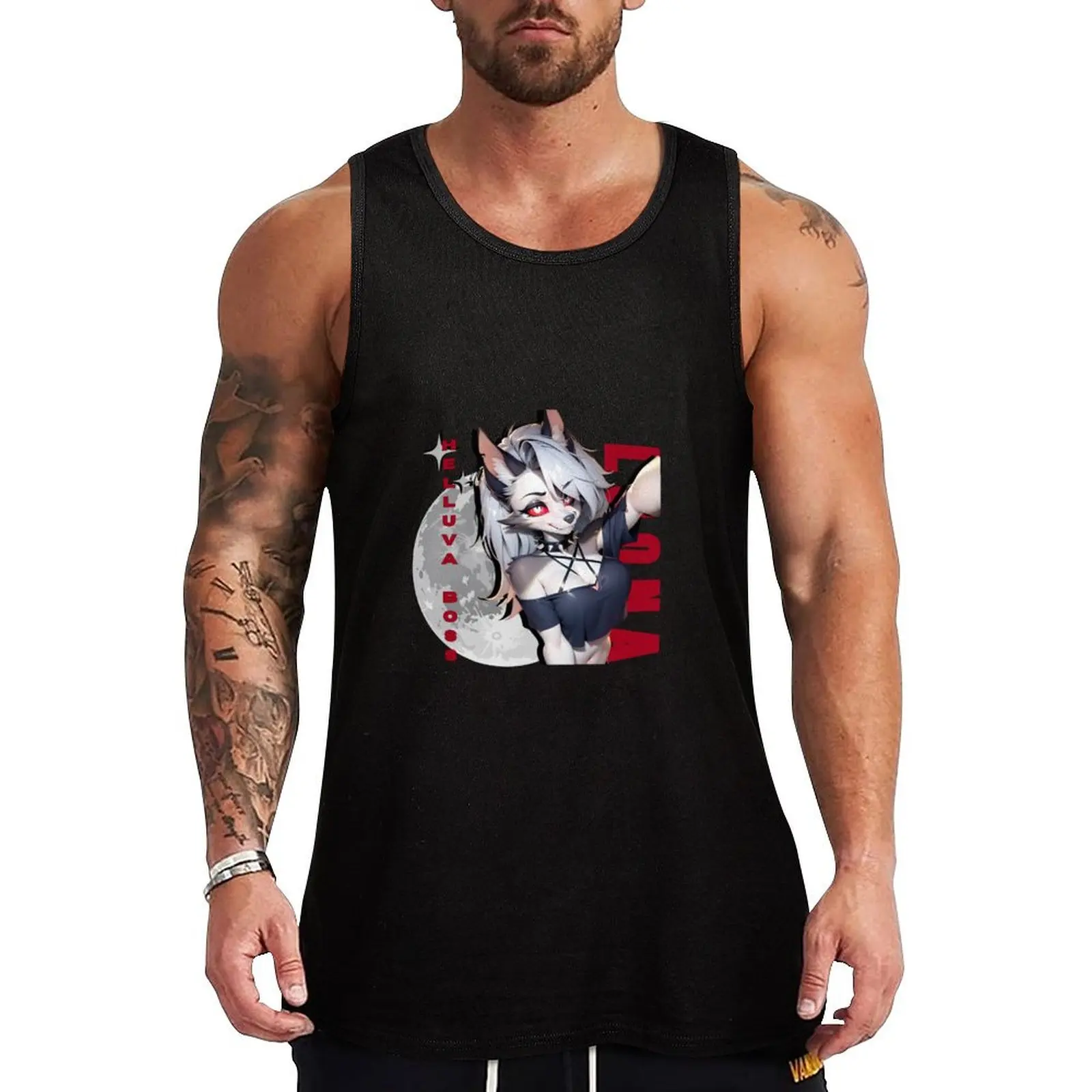 helluva boss , loona , ,furry ,anime arth , anime version Tank Top Men's clothing Body man