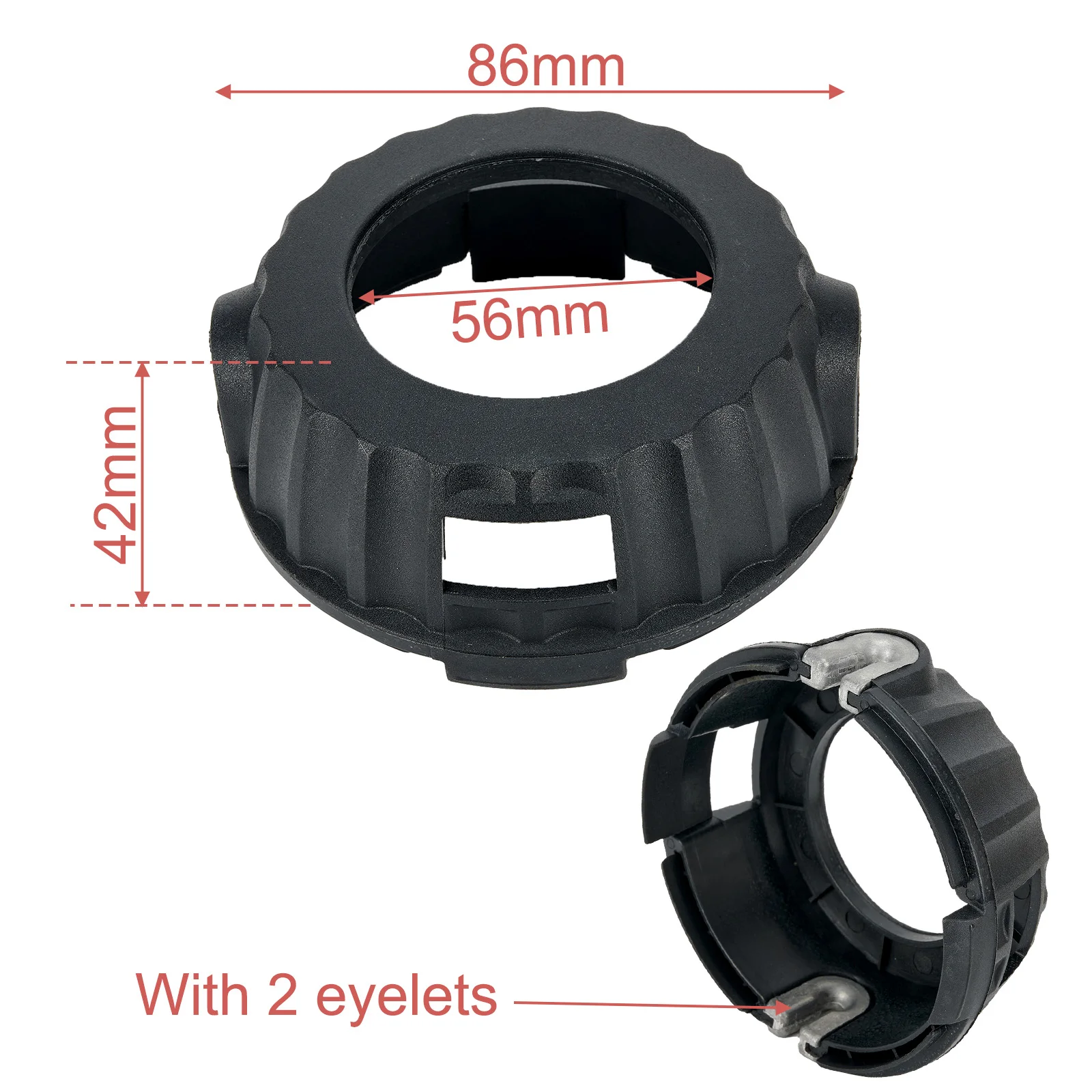 + 2 люверса, крышка триммера для Cabrio 246/261 для Trimmac 240 для McCulloch B26Ps T26Cs MT260CLS, новая практичная