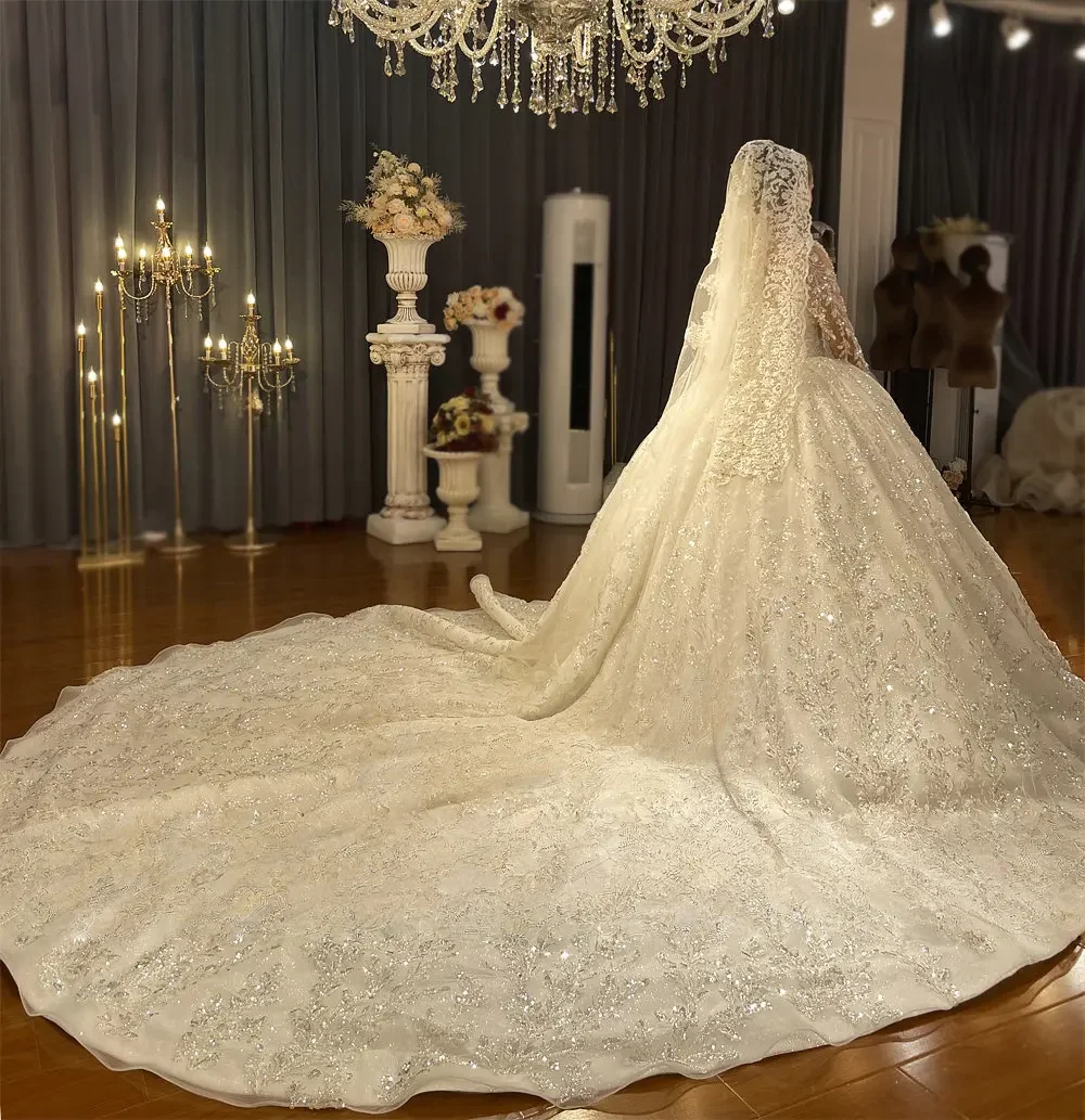 Customized Luxury Order Bridal Dresses Long Sleeves Amanda Novias Official