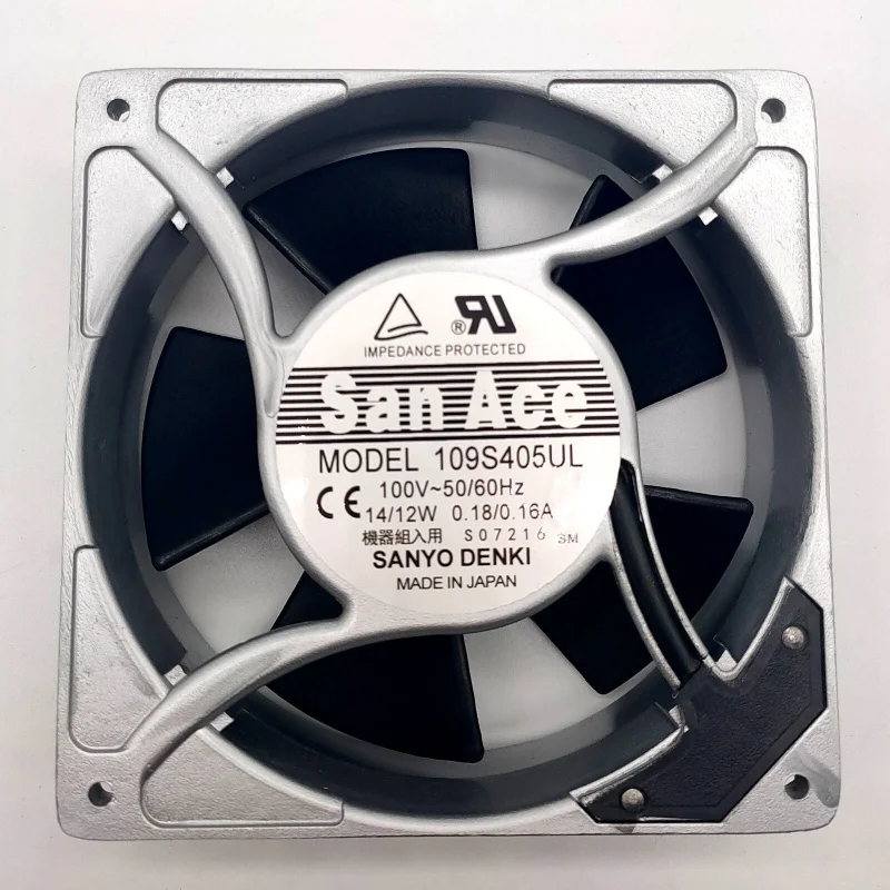 Z  for   1 pcs Sanyo12038 100V 14/12W 109S405UL metal frame imported cooling fan