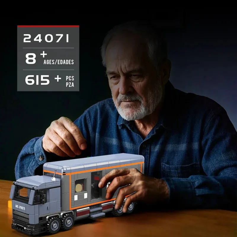 

Mould King 615pcs 24071 Truck RV Model Building Blocks Set Mini World Series DIY Bricks Creative Model Toys For Kids Gifts