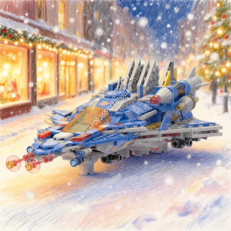 

483pcs MOC Space Classic CSA Holes The Wings 1 Model Building Blocks Architecture Toy Christmas Gifts Assemble DIY Creative Idea