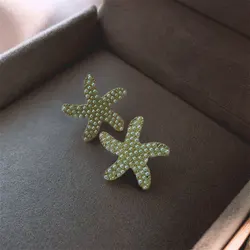 New Type of Starfish Earrings for Sleeping Women's Temperament Exquisite Design Earrings Party Gifts Women's Fashion Jewelry