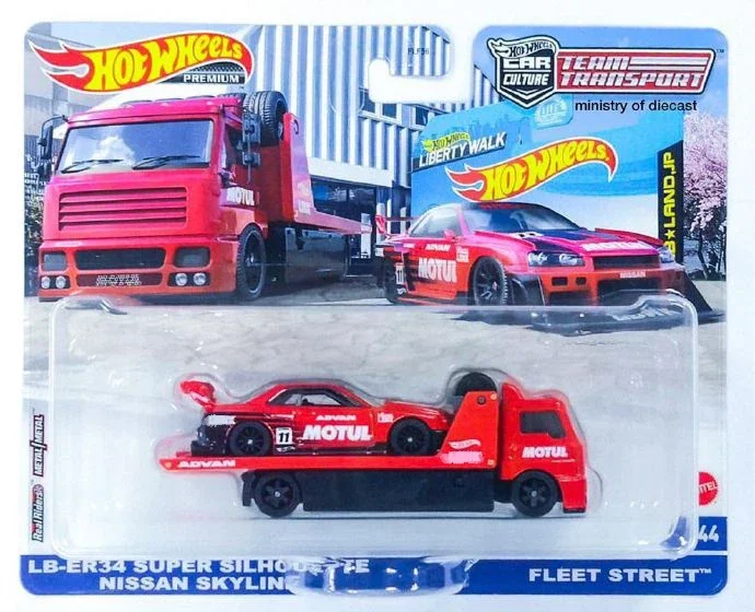 Original Hot Wheels Premium Car Culture Team Transport Diecast 1:64 Voiture Porsche Sakura Sorubter Nissan Skyline Toys for Boys