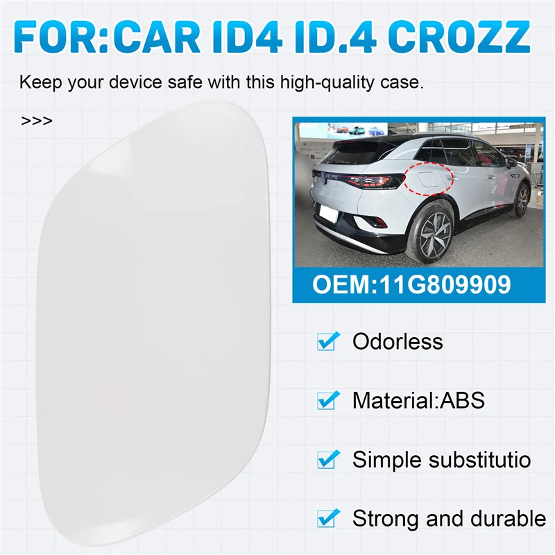 A11M-غطاء منفذ الشحن لشركة فولكس فاجن ID4 ID.4 كروز غطاء خزان الوقود الخارجي تهمة جاك غطاء غطاء 11G809909 #3