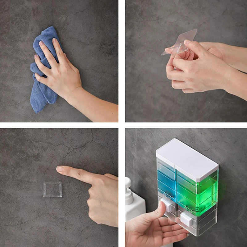 

1pc Wall Mounted Soap Dispenser Kitchen And Bathroom Manual Soap Dispenser Disinfectant Bottle