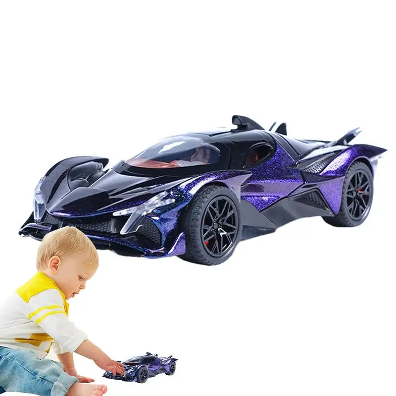 

Alloy Sports Cars 1:32 Scale Collectible Car Model Figure Toy Racing Vehicle With Openable Doors And Tail Wings Vehicle Toy