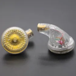 FENGRU JZ32 Diy Beryllium film Driver/LCP Driver/PET Blue Diamond Diaphragm 300ohm Flat Head Earbuds Heavy bass In Ear Earphones