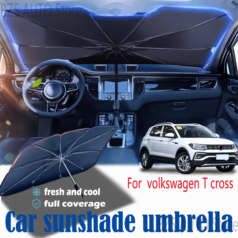 

For volkswagen T cross front windshield panel, sun visor, summer accessories, heat insulation, sun shading, or sun protection