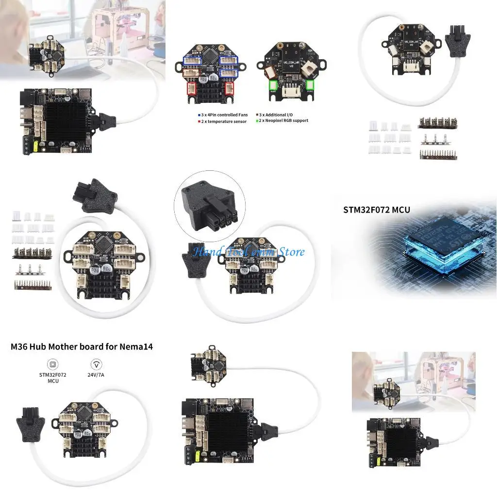 

H37F STM32F072 Base M36 Hub Board M36 Step Motor Board with TMC2209/GC6609 ADXL345 Mainboard